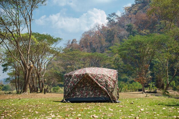 Zelt auf dem Campingplatz