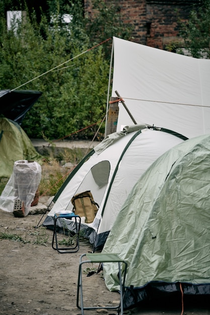 Zelte für Migranten