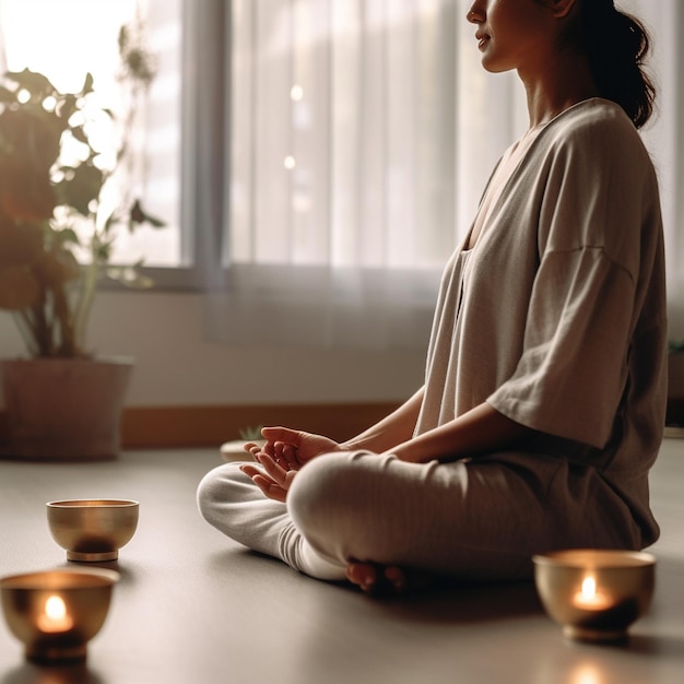 Zen Bliss Capturando a essência da meditação de ioga e momentos de celebração