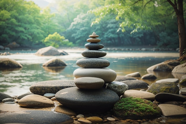 Zen-Meditationslandschaft