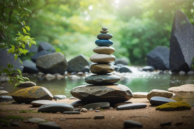 Zen-Meditationslandschaft