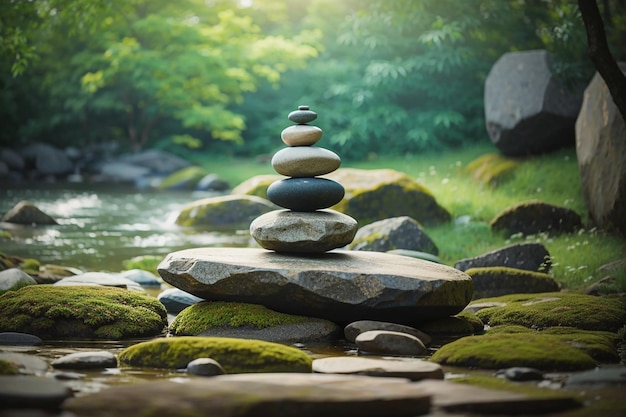 Zen-Meditationslandschaft