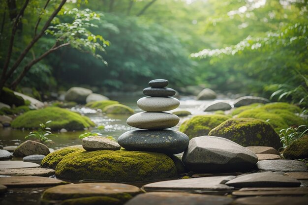 Zen-Meditationslandschaft