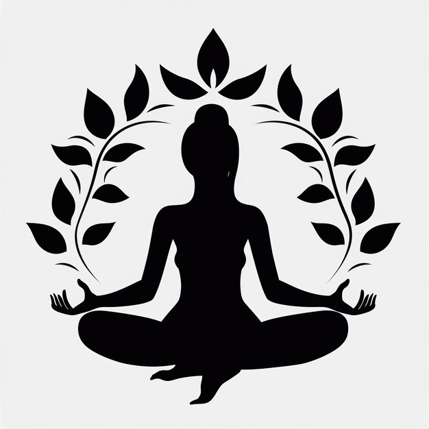 Zen trascendental Un símbolo de respiración de yoga sereno en SVG transparente