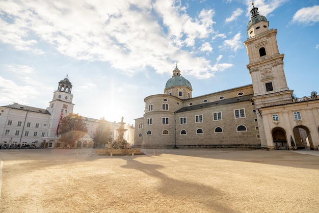 Zentraler Platz in der Altstadt in Salzburg Österreich