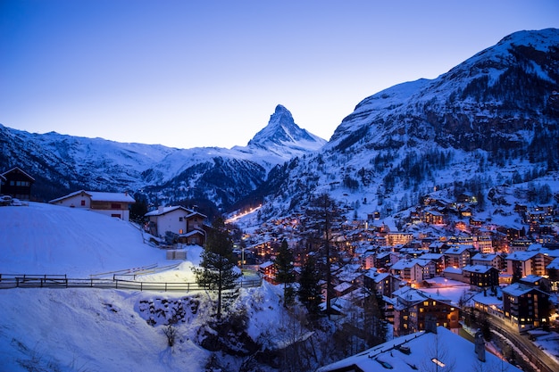 Zermatt, suíça, matterhorn, estação de esqui