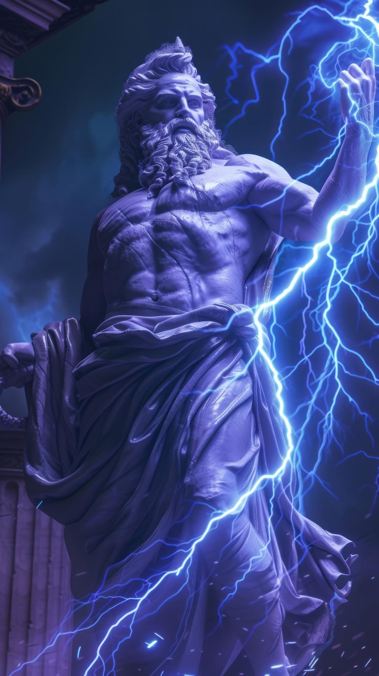 Zeus dios de la mitología griega álbum visual lleno de momentos majestuosos y poderosos