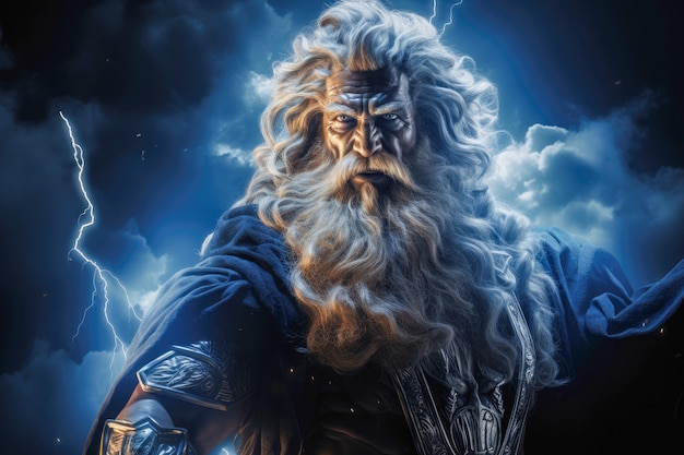 Zeus, König der griechischen Götter, Herrscher des Himmels und des Donners