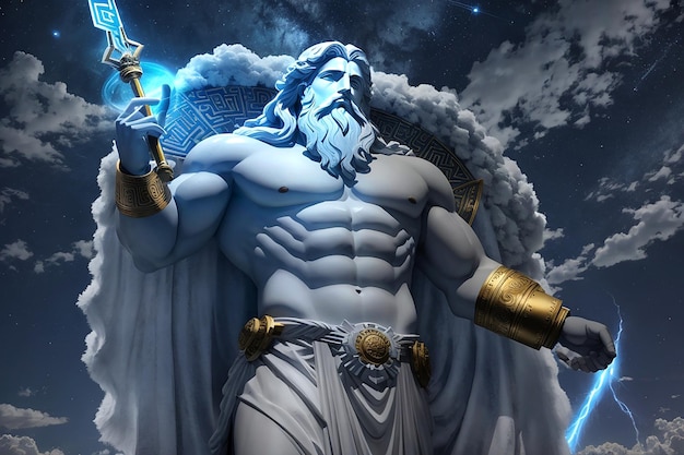 Foto zeus, o deus do relâmpago