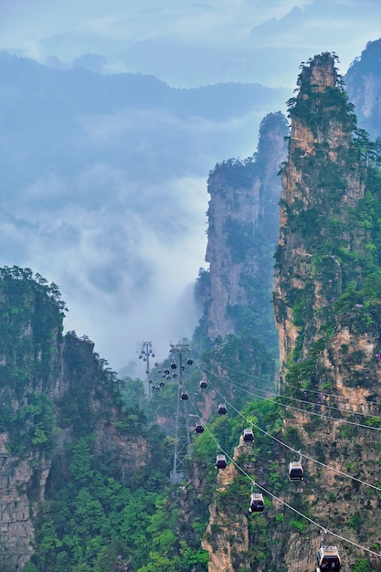 Foto zhangjiajie berge, china