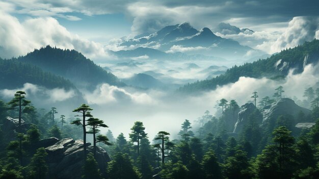 Zhangjiajie landforms imagem criativa fotográfica de alta definição