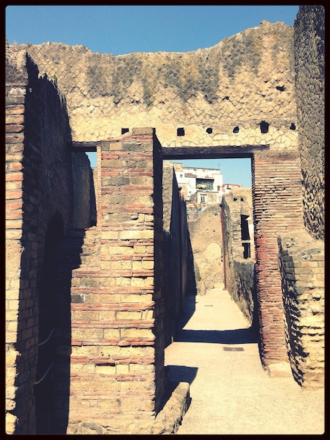 Foto ziegelsteinmauer mit ziegelmauer