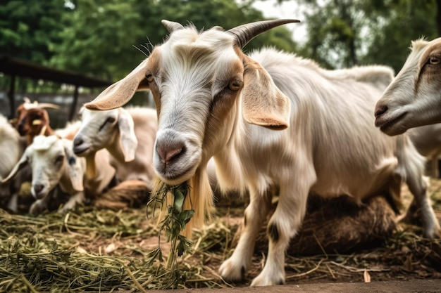 Ziegenclan essen köstliche Küche