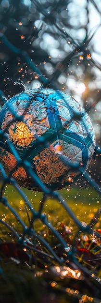 Foto ziel fußball stilisierte illustration sport fußballspiel wettkampf