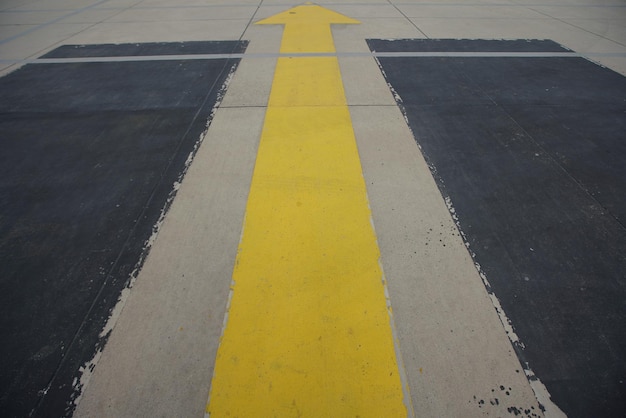 Zielschild an einem Flughafen