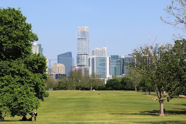 Foto zilker park em austin texas, eua, 12 de abril de 2021