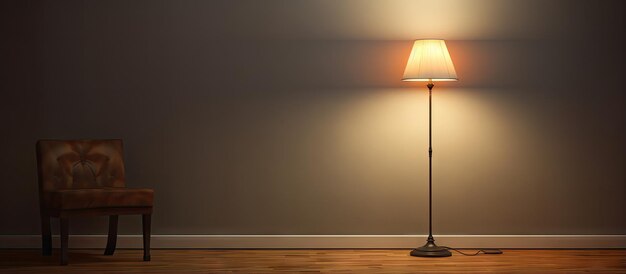 Zimmer mit einer Lampe