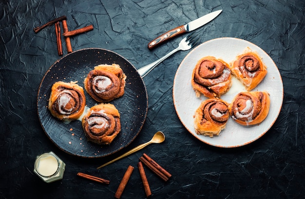 Zimt, Brötchen mit Zimt