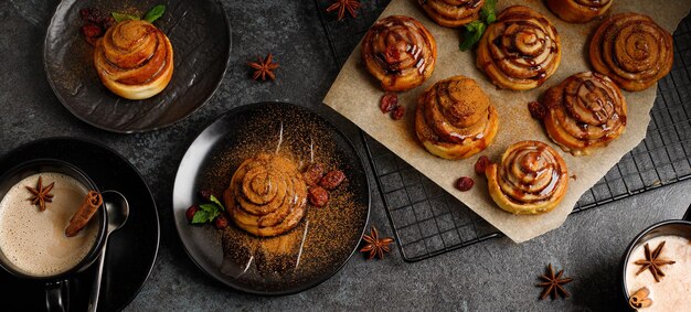 Zimt- und Schokoladenbrötchen