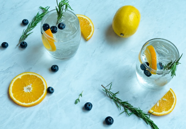 Zitronen-Soda-Cocktail