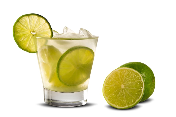 Foto zitronenfrucht caipirinha von brasilien