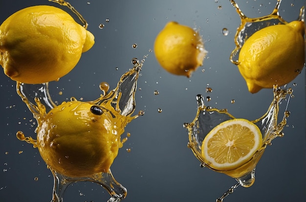 Zitronensaft-Splash
