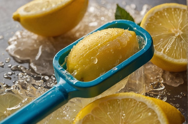Zitronensaft wird in einem hausgemachten Popsicle-Rezept verwendet