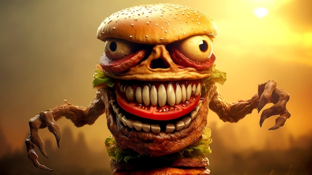 Zombie burger, uma delícia horrível para o destemido foodie