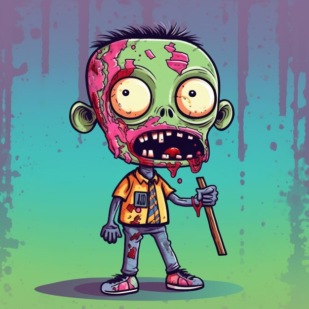 Foto zombie-illustration