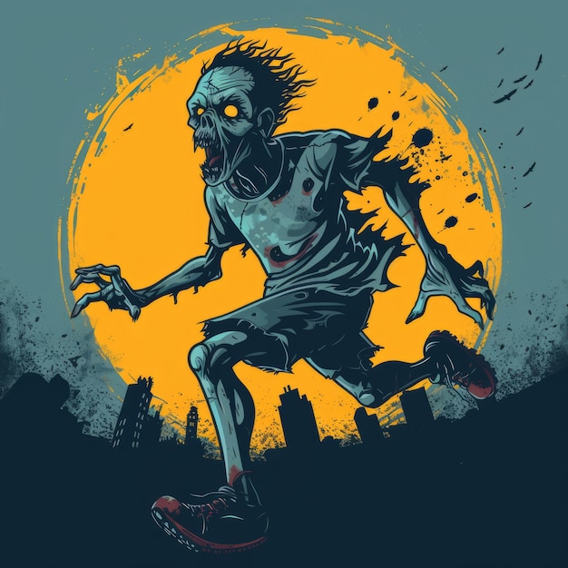 Zombie-Monster-Visual-Fotoalbum voller Horror-Vibes und Apokalypse-Momente