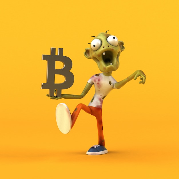 Zombie- und Bitcoin-Animation