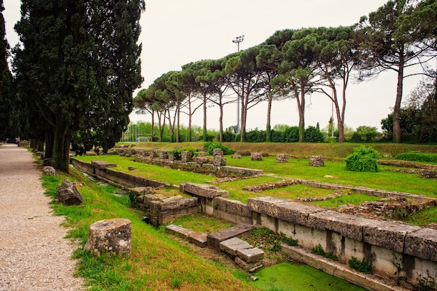 Zona arqueológica de Aquileia.