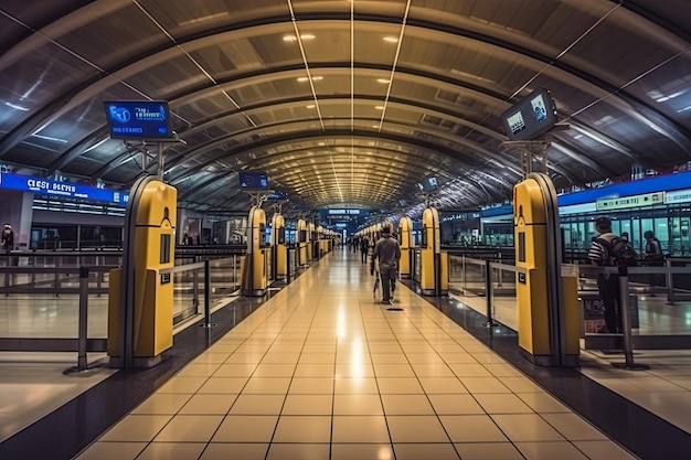 zona de check-in en el aeropuerto