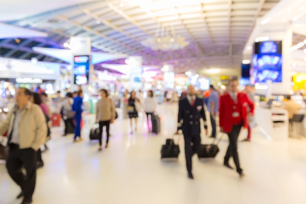 Zona de embarque del aeropuerto Fondo borroso