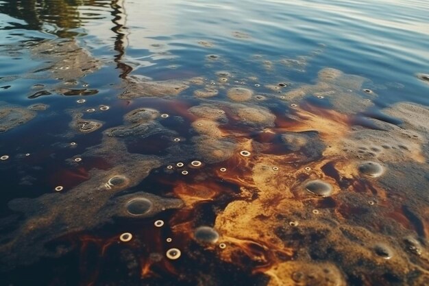 Zona de exclusión ambiental después de emisiones químicas al aire y ríos de desechos químicos radiactivos