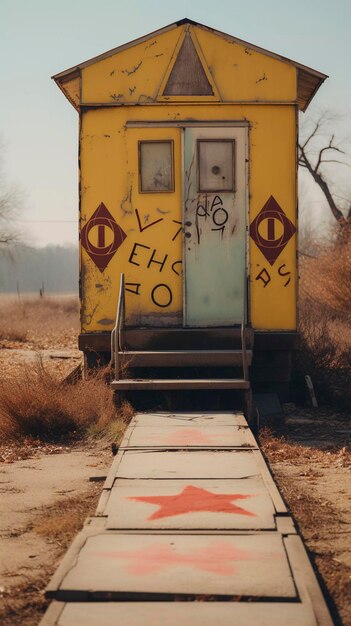 Zona nuclear oxidada y abandonada tras guerra atómica IA generativa