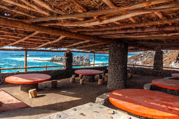 Zona recreativa y barbacoa de La Maceta en la isla de El Hierro Islas Canarias