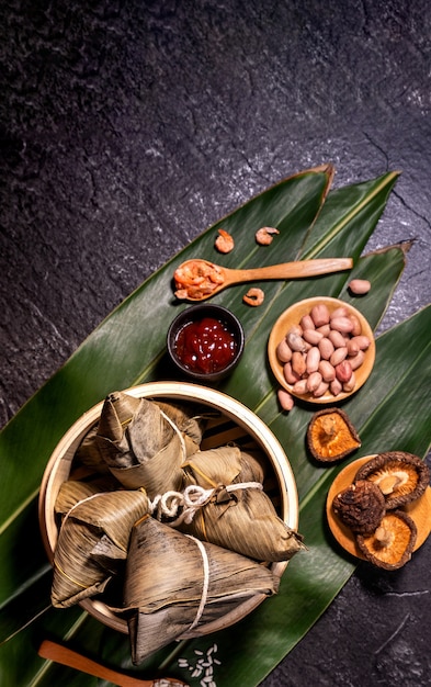 Zongzi para o Festival do Barco-Dragão