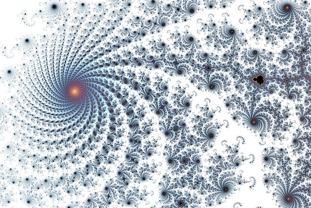 Zoom colorido en el fractal matemático infinito del conjunto de mandelbrot