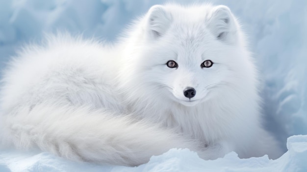 El zorro ártico blanco