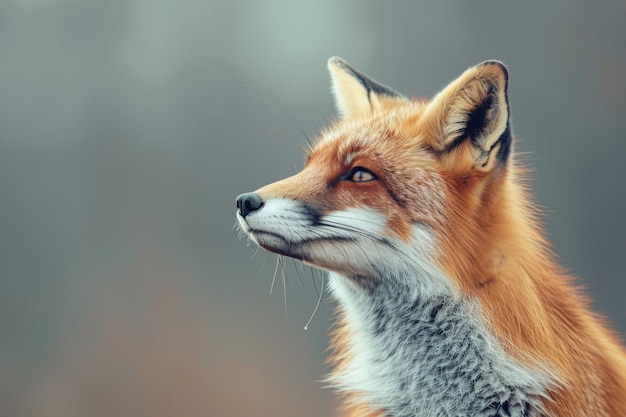 Un zorro está mirando a la cámara con la boca abierta AI generativa