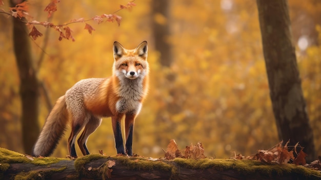 zorro rojo en la naturaleza