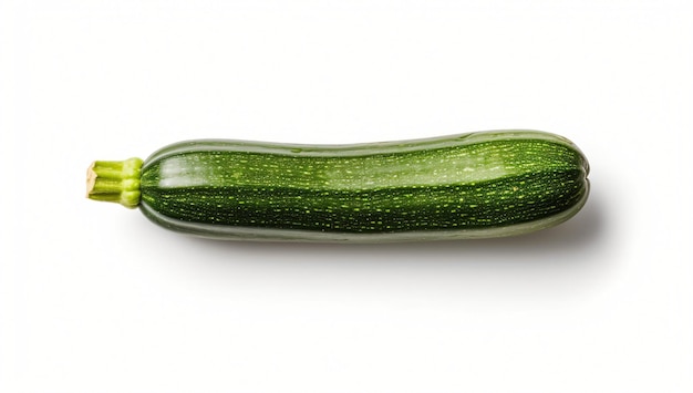 Zucchini isoliert auf weißem Hintergrund, grüner Gurkenkürbis