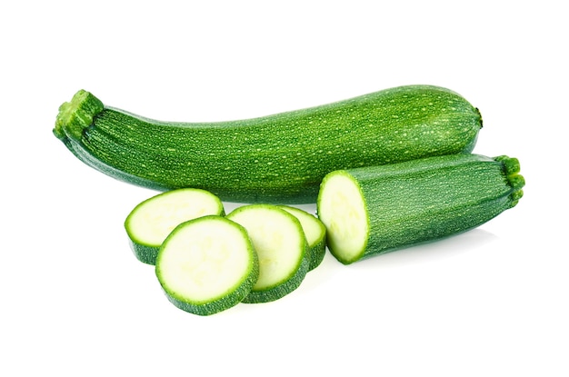 Zucchini isoliert auf weißem Hintergrund