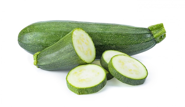 Zucchini isoliert