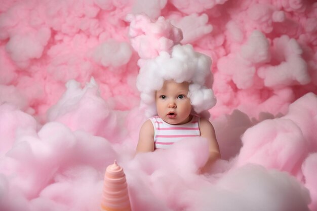 Zuckerwatte-Baby