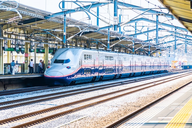 Zug- und U-Bahnstation in Japan ist der populäre Transport