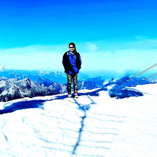 Foto zugspitze 998 - 2962m, der höchste berg in tirol