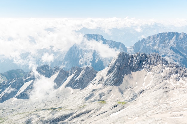 Zugspitze cima de la montaña de Alemania