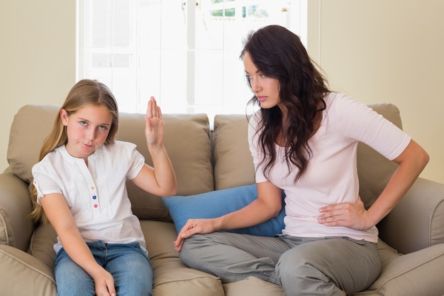 Zuhause Lebensstil Tochter Mama